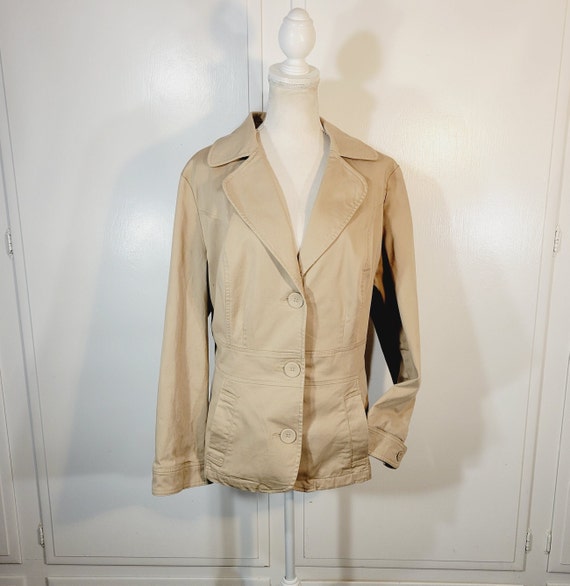 Vintage Beige Jacket Womens Plus Size 18 by Venez… - image 1