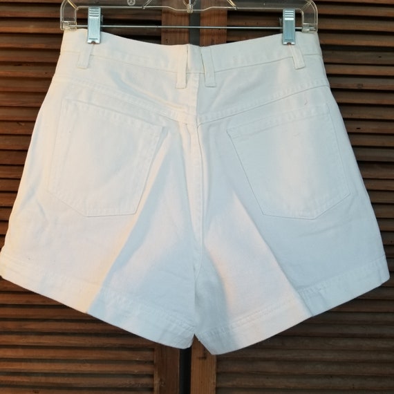 No Boundaries White Denim Short Shorts for Women … - image 2