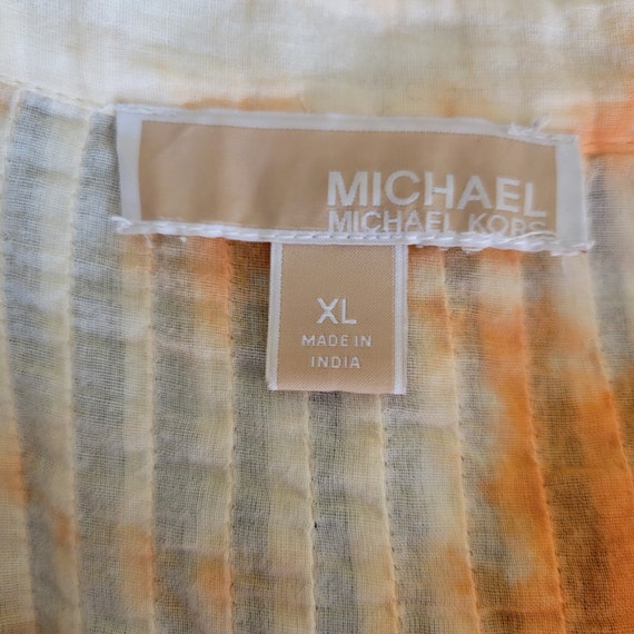 Vintage Michael Kors, Tie Dye Orange & White Wome… - image 3