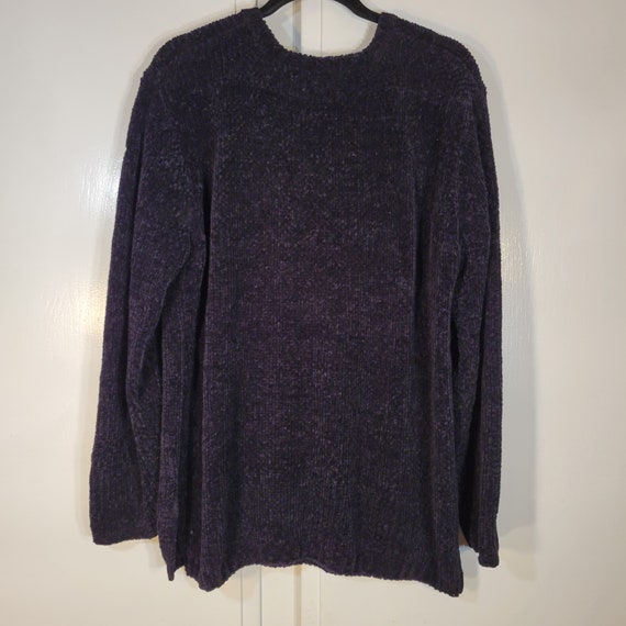 Vintage Black Fuzzy soft Knit Sweater, Womens Siz… - image 5