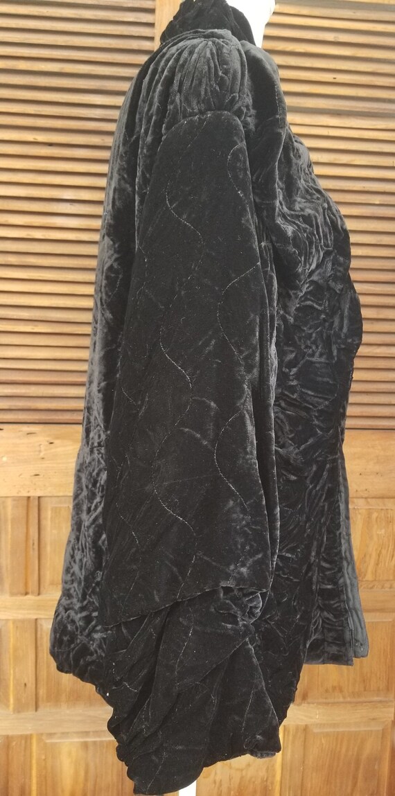 Vintage Judith Ann Creations 80s Black Quilted Cr… - image 5