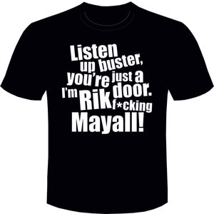 Rik Mayall &quot;you&#39;re just a door...&quot; T-SHIRT Bottom Young Ones mens ladies unisex tee Bottom funny Retro tv comedy Rick vintage joke