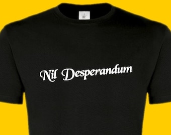 Nil Desperandum Rik Mayall Bottom T-SHIRT vest tote unisex Young Ones Mayal mens tee funny Retro  Young Ones comedy Rick gift do not despair