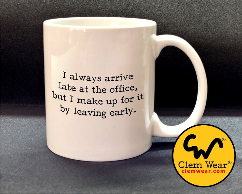 funny 'confident bald man' mug birthday gift present hair skinhead office joke new job retirement cup handmade silly work mate 11oz Late At The Office