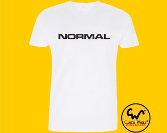 NORMAL tee tshirt T-shirt unisex men's Music band funny Retro gift present average standard sound different difficult the same cool
