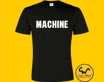 MACHINE tee tshirt T-shirt tote weight lifting training exercise GYM Arnold number one  bag organic vegan climate neural fair trade gift