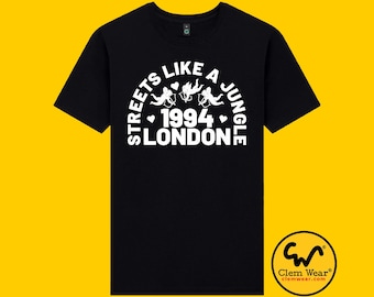 Streets Like A Jungle T-Shirt Blur London 1994 Musik Unisex Herren Damen