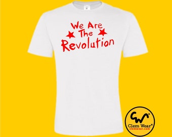 LADIES We Are The Revolution tee tshirt T-shirt  tote punk change social justice warrior UK music bag punk funny retro TV Ade Edmondson