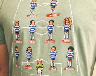 UNTERSEITE Rik Mayall-T-Shirt t-shirt Hammerschmiede Park Rangers-Fußball unisex Herren lustige Komödie Großbritannien