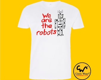 LADIES We Are The Robots tee tshirt T-shirt Kraftwerk Band electronic UK music tote bag punk social justice warrior politics