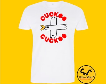 CUCKOO T-SHIRT tshirt tee unisex mens vest tote bag bird silly gift present funny Retro comedy