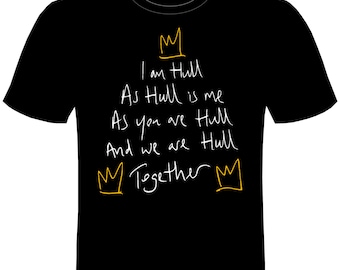 I Am HULL T-shirt unisex ladies Yorkshire Clem Wear Trains Yorkshire railway organic gift vegan fair trade climate neutral