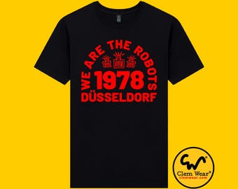 Wir sind Die Roboter-t-shirt Düsseldorf 1978 unisex Herren Damen Exklusiv