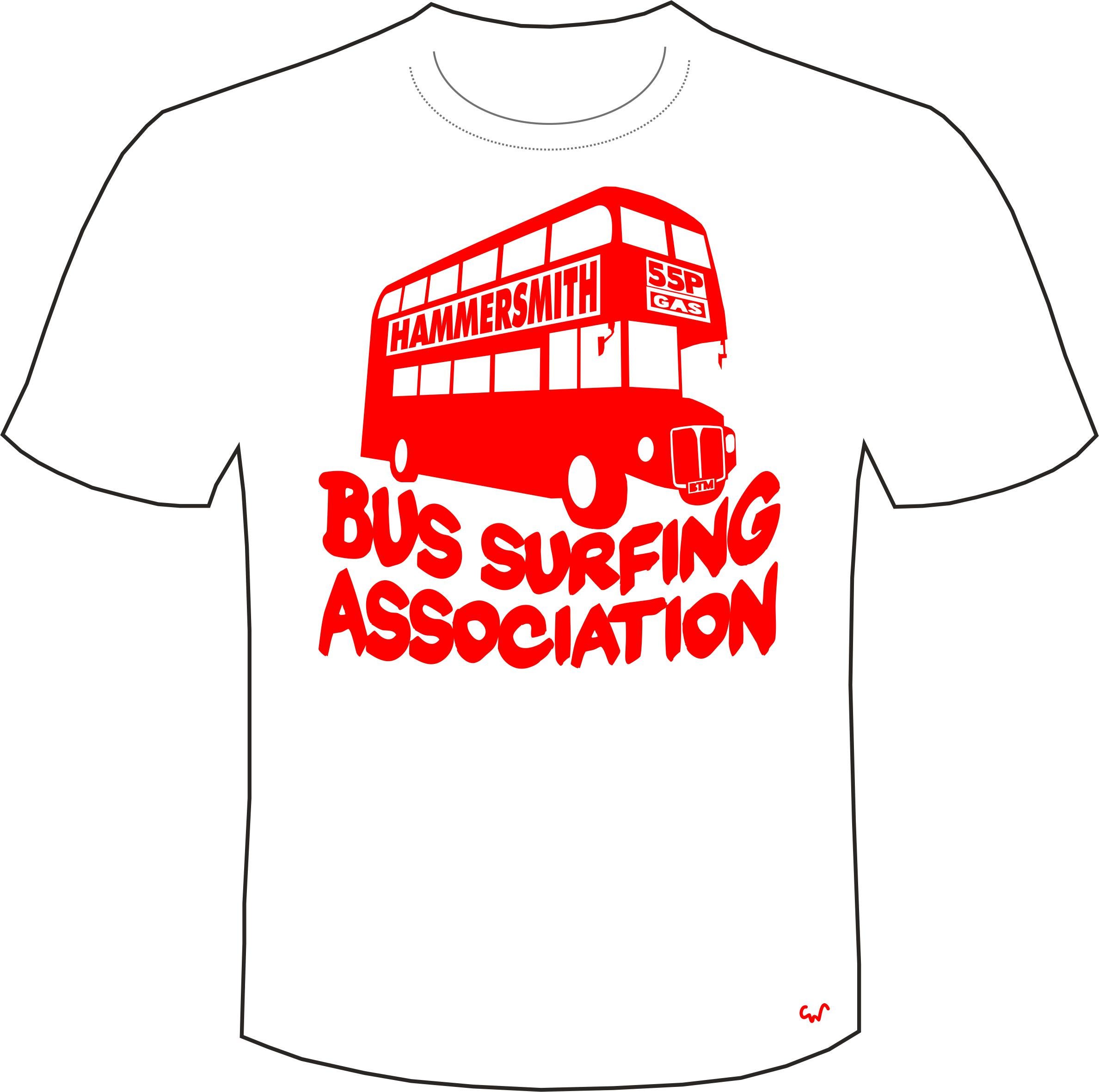 BUS SURFING ASSOCIATION T-SHIRT Bas Tee Rik Mayall T-shirt Comédie - Foto 5
