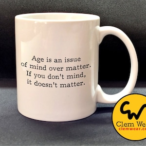 funny 'confident bald man' mug birthday gift present hair skinhead office joke new job retirement cup handmade silly work mate 11oz Age Mind > Matter