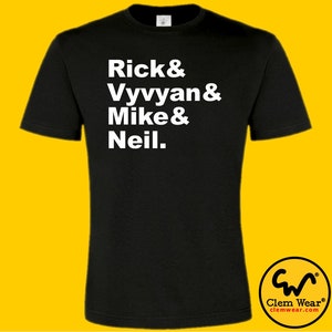 Rik Mayall The Young Ones tee tshirt T-shirt LADIES names Rick Vyvyan Mike Neil tote UK music bag punk funny retro TV show Ade Edmondson