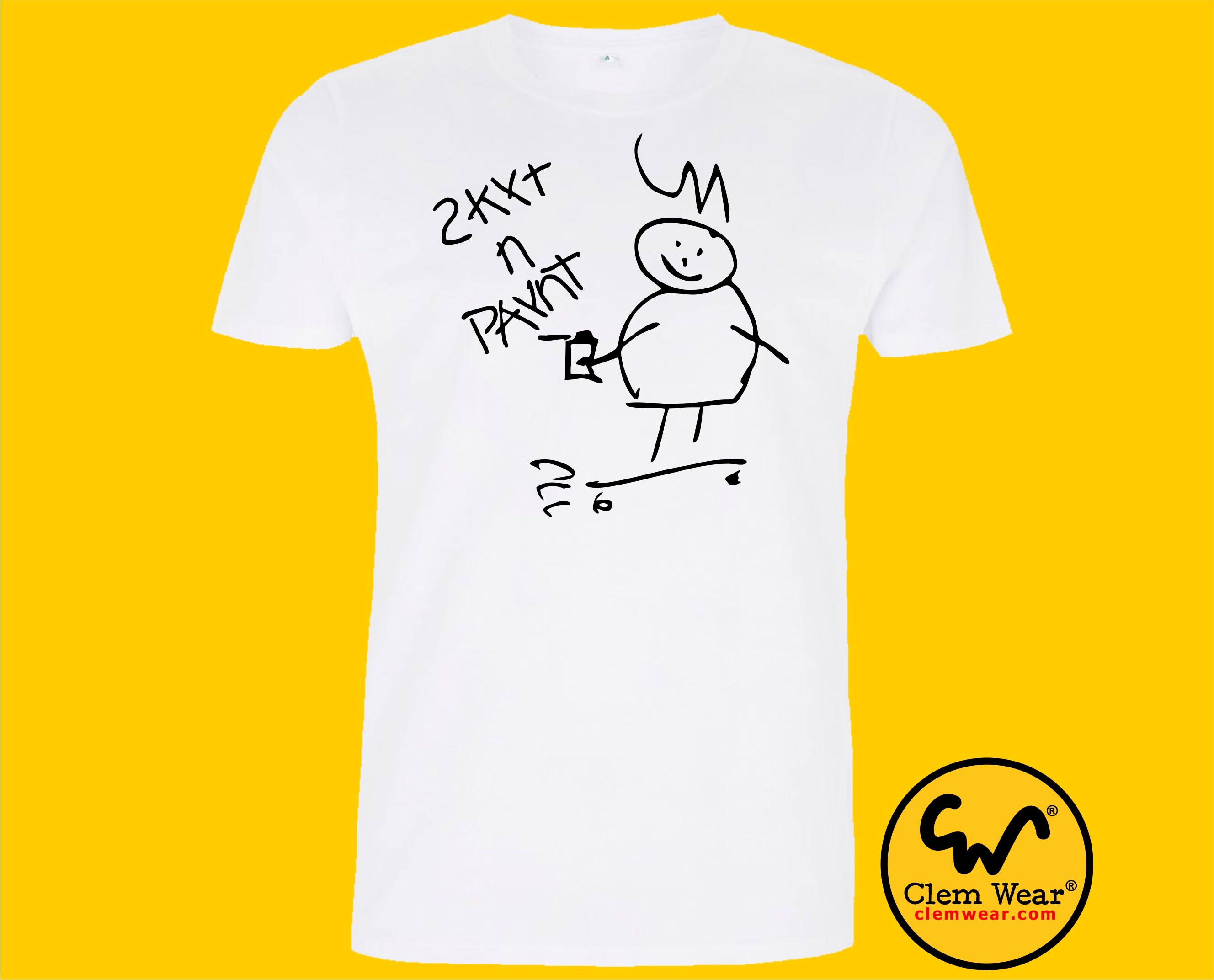 Skate n Spray T-shirt Tee tshirt graffiti skateboarding painting unisex ladies mens short long drawing art