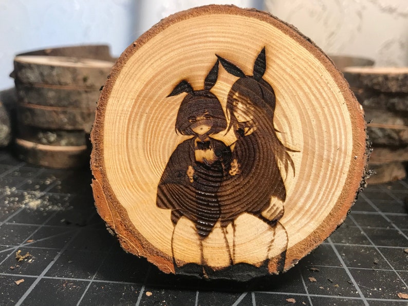 Wood Cookie Magnet Kitchen Locker Display For Bedroom Bunny Girls Ecchi Magnet