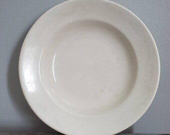 Old Stained Crazing Ironstone Plate Antique Ironstone Dishes. Vintage J /& G Meakin Hanley England White Ironstone Plate
