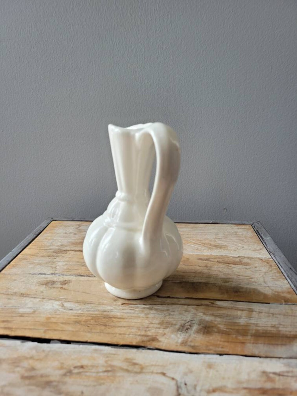 Vintage weiß ceremic Krug. Alte Art-Deco-Krug. Antike weiße | Etsy