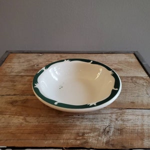 Vintage Syracuse China Company Small Bowl. Old Green Crest Rim Dessert Bowl. Restaurant China.