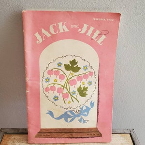 Vintage February 1953 Jack and Jill Magazine. Old Books.