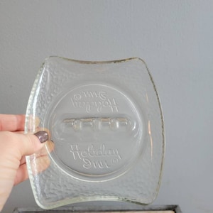 Vintage Holiday Inn Glass Ashtray. Old Personal Hotel Souvenir Ashtray. Antique Heavy Duty Ash Tray. Hotel Memorabilia