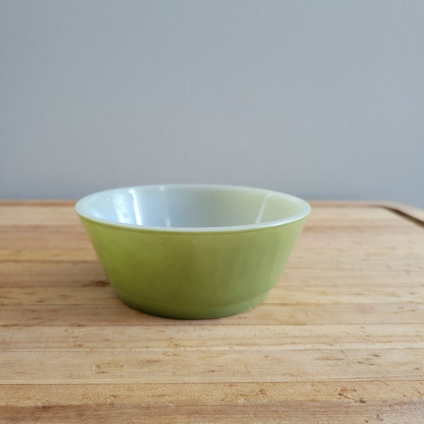 Vintage Small Green Fireking Bowl. Old Anchor Hocking Dishes.