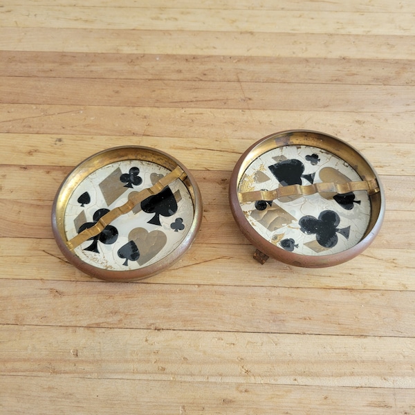 Old Metal Ashtray Etsy