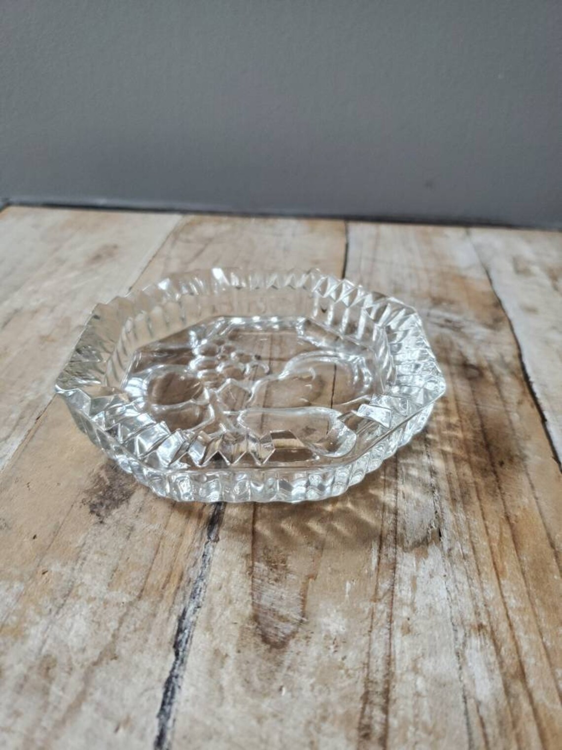 Vintage Clear Glass Ashtrays