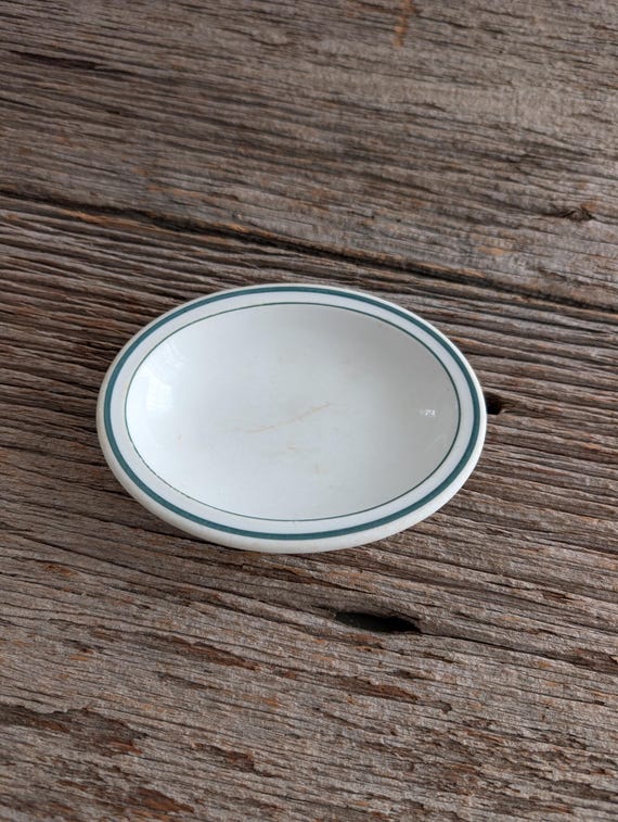 Vintage Mohawk China Green Rimmed Side Dish Bowl. Old Soap Dish - Etsy