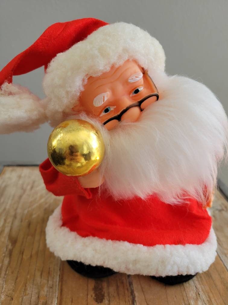 ヴィンテージ サンタクロースのソリ飾りオルゴール ヴィンテージサンタ