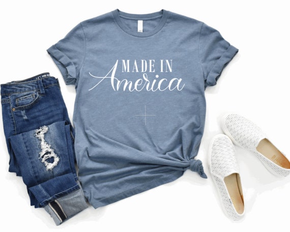 Made in America Shirt 4th of July T-shirt Patriotic Shirt - Etsy