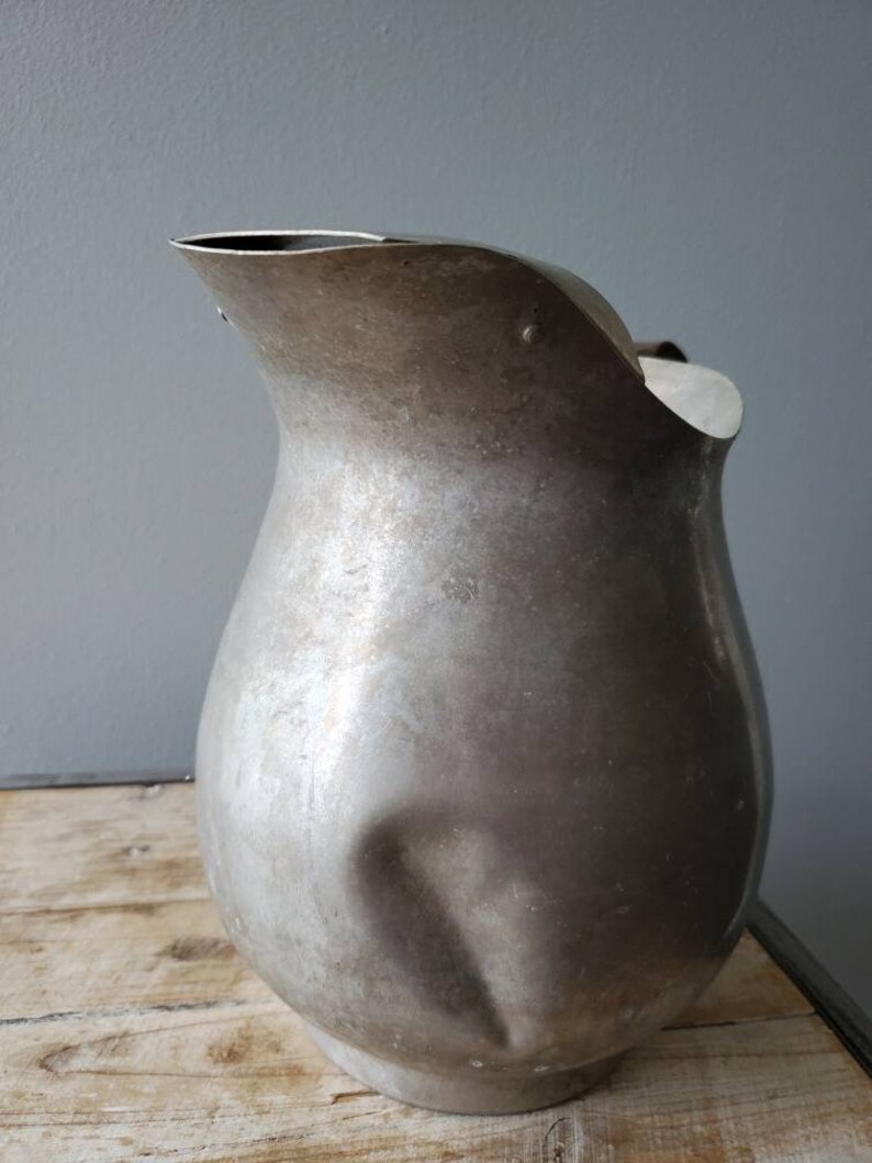 Vintage Pure Aluminum Tea Pitcher. Old Aluminum Tea Pot. Etsy