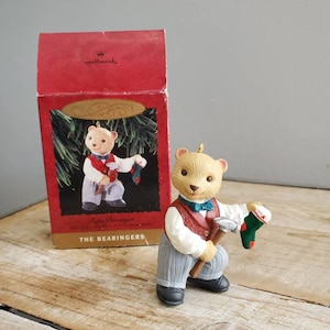 Vintage Hallmark Keepsake Ornament. The Bearingers Collection. Papa Bearinger, First in the Collection. Christmas Ornament