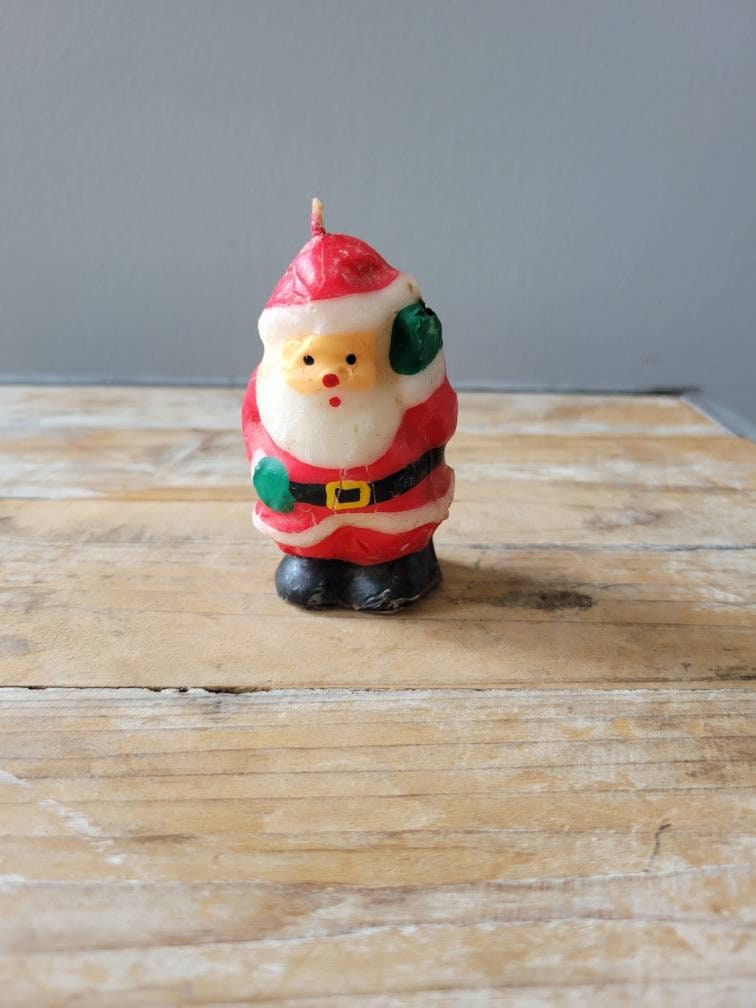 サンタクローズじじばば・クリスマスキャンドル ヴィンテージ置物