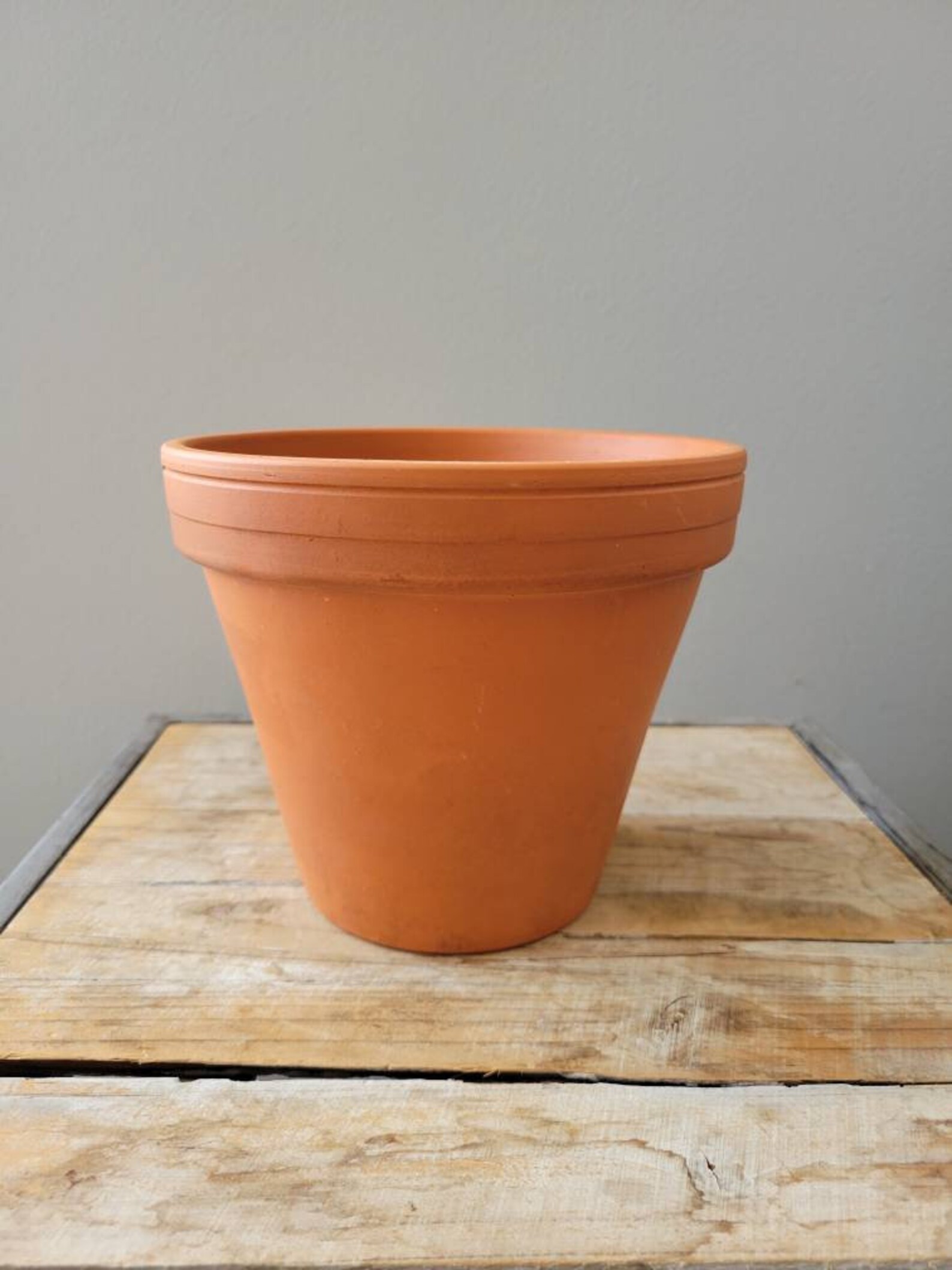 Vintage Terracotta Clay Pot. Clay Flower Pot. Planter With Etsy