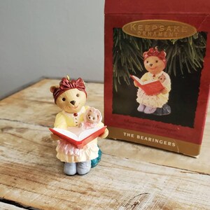 Vintage Hallmark Keepsake Ornament. The Bearingers Collection. Bearnadette Bearinger, Fourth in the Collection. Christmas Ornament