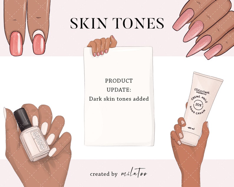 Nails clipart beauty salon logo Instagram acrylic manicure tech instagram highlight cover social media template, nail shop tools icons set image 5