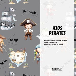 Kinder Piraten Muster, Schatzsuche, Schatzsuche, Piratenschiff, Schatzsuche, Piratenschiff, Insel, Kapitän Seemann Kind, Schatzkarte