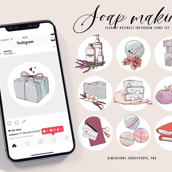 Seifen Clipart Handmade PNG, Badebomben Logo blaue Hautpflege Produkte, Selbstpflege Icon Set, Naturkosmetik Badewanne Salze Instagram Highlight