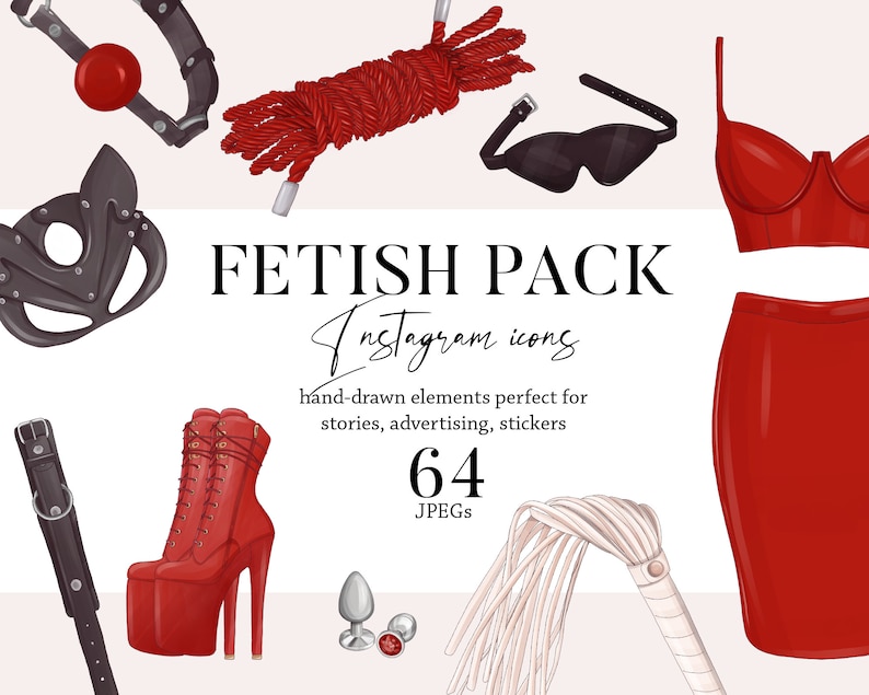 BDSM clipart Fetish PNG bondage kit Latex icons set adult sex toy clipart silicone paddle fifty shades of grey svg dildo digital download image 1