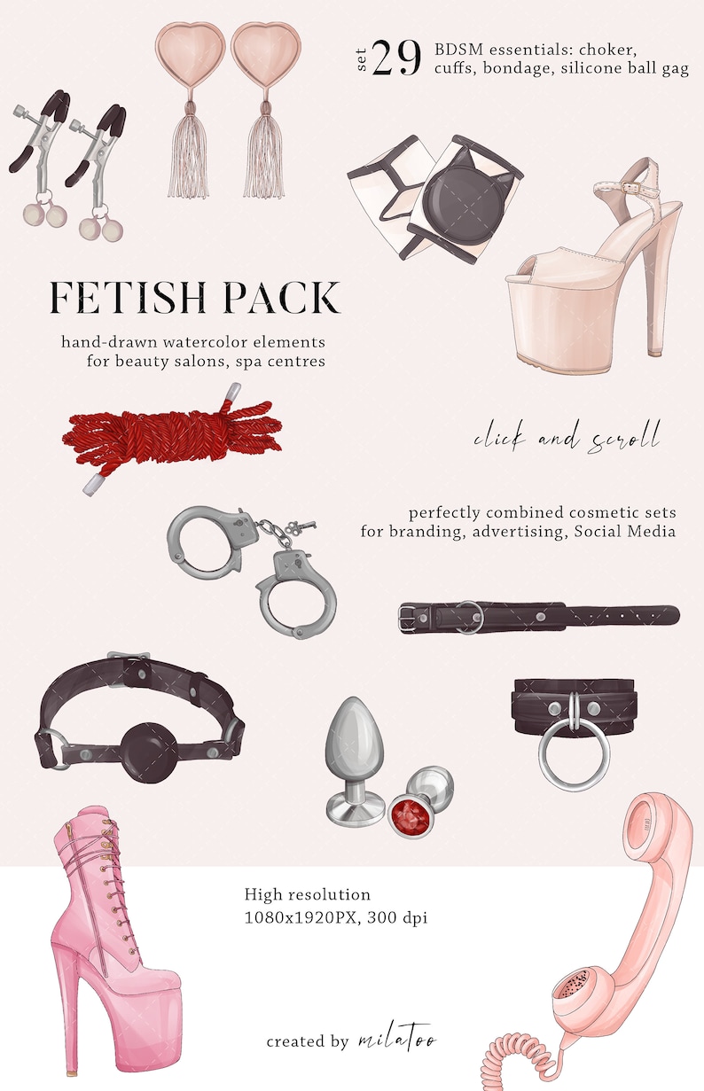 BDSM clipart Fetish PNG bondage kit Latex icons set adult sex toy clipart silicone paddle fifty shades of grey svg dildo digital download image 3