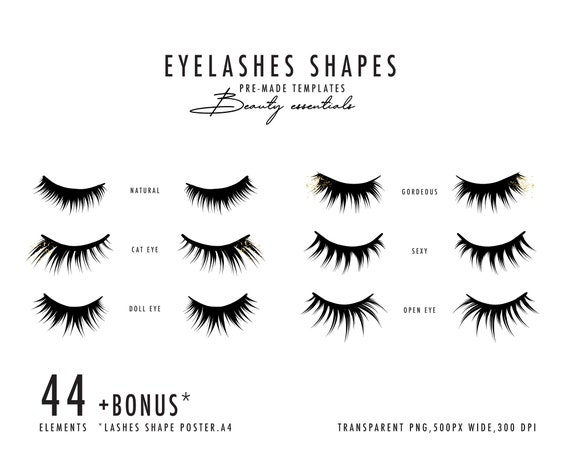 Download Lashes Svg Doll Eyelashes Mapping Stencil Extension Svg Etsy