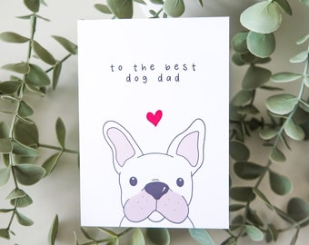 Cute Frenchie Card | French Bulldog Card, Frenchie Birthday Card, Frenchie Lover, Dog Mom Card, Dog Dad, From the Dog, Cute Dog Card