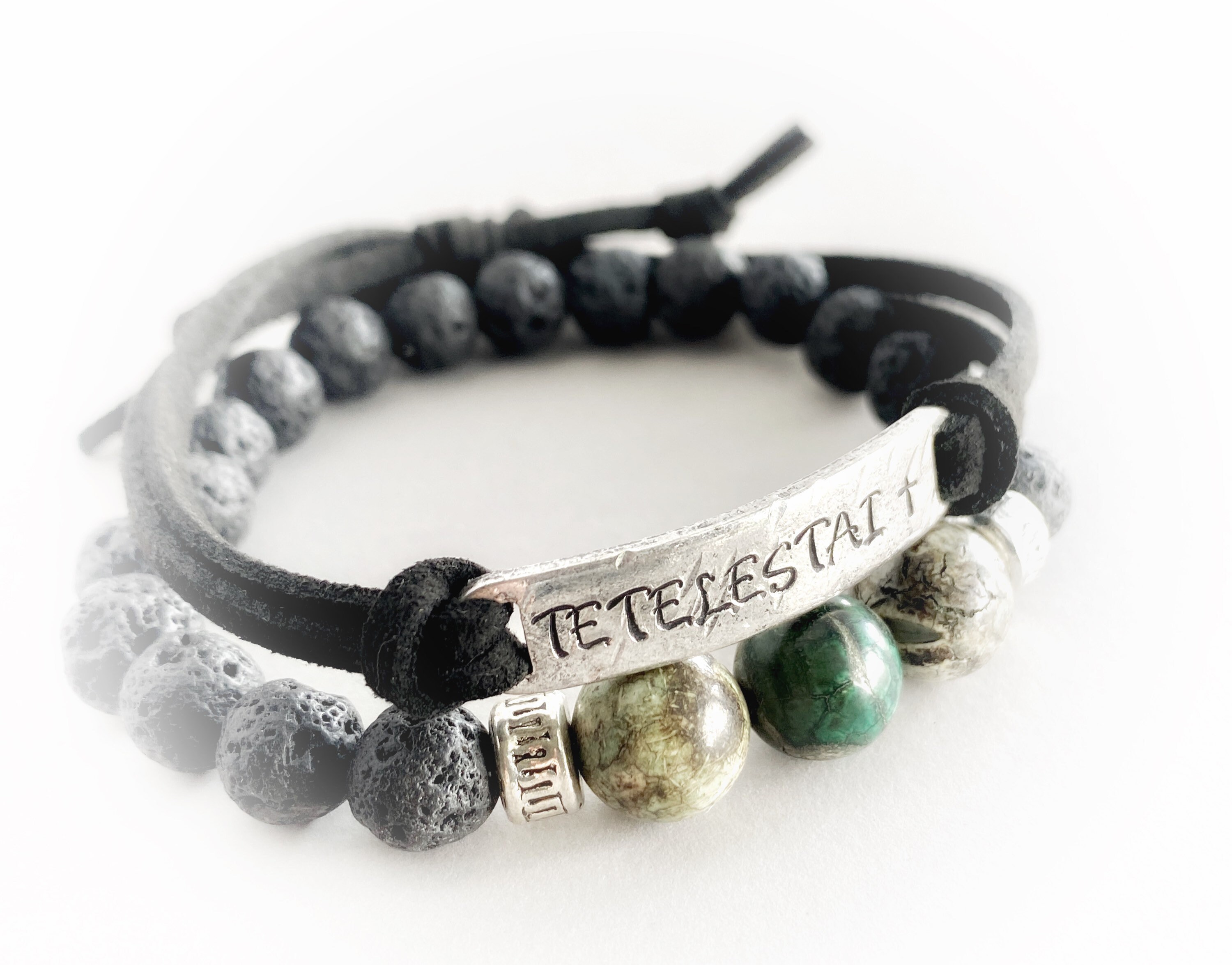 Tetelestai Christian Bracelet for Him or Her Hand Stamped Etsy UK