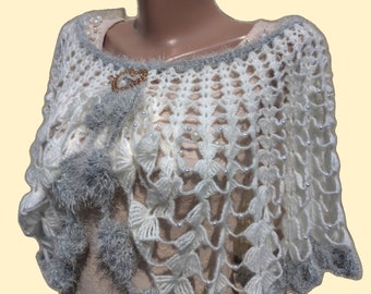 Stylish mohair wedding shawl for the bride - universal shawls and capes for wedding parties