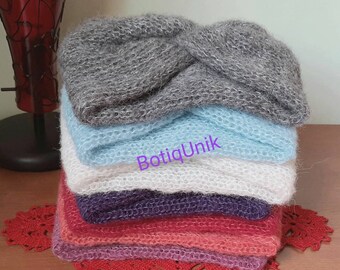 Headbands - Hairbands - Twist ears - Earmuffs - Handmade - Knitted headbands - Alpaca and mulberry silk headbands