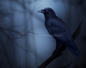 The Crow - vinyl sticker small waterproof art