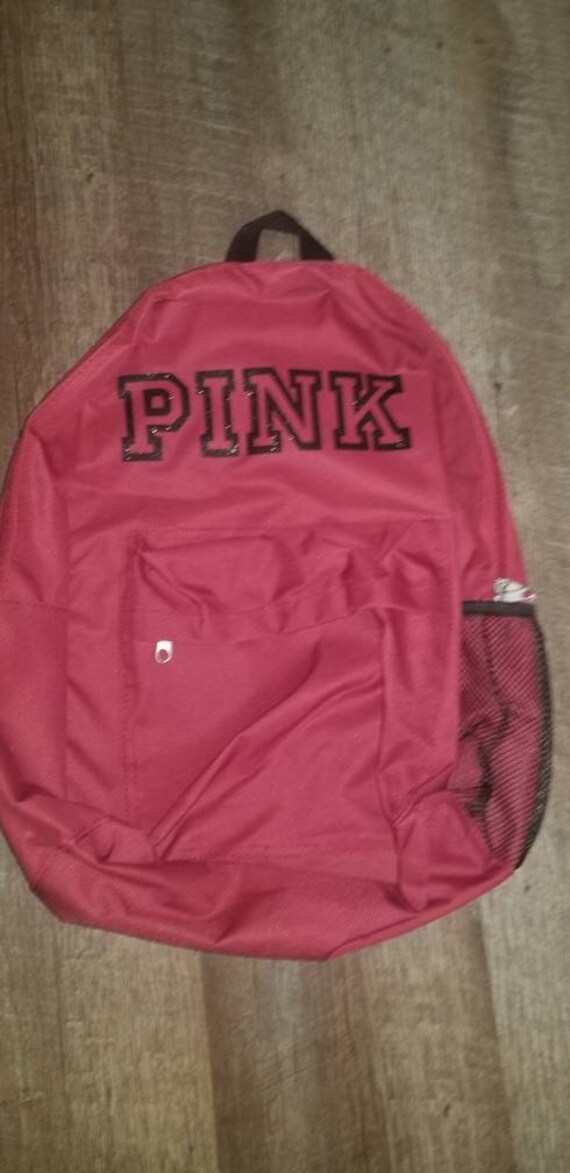 burgundy pink backpack